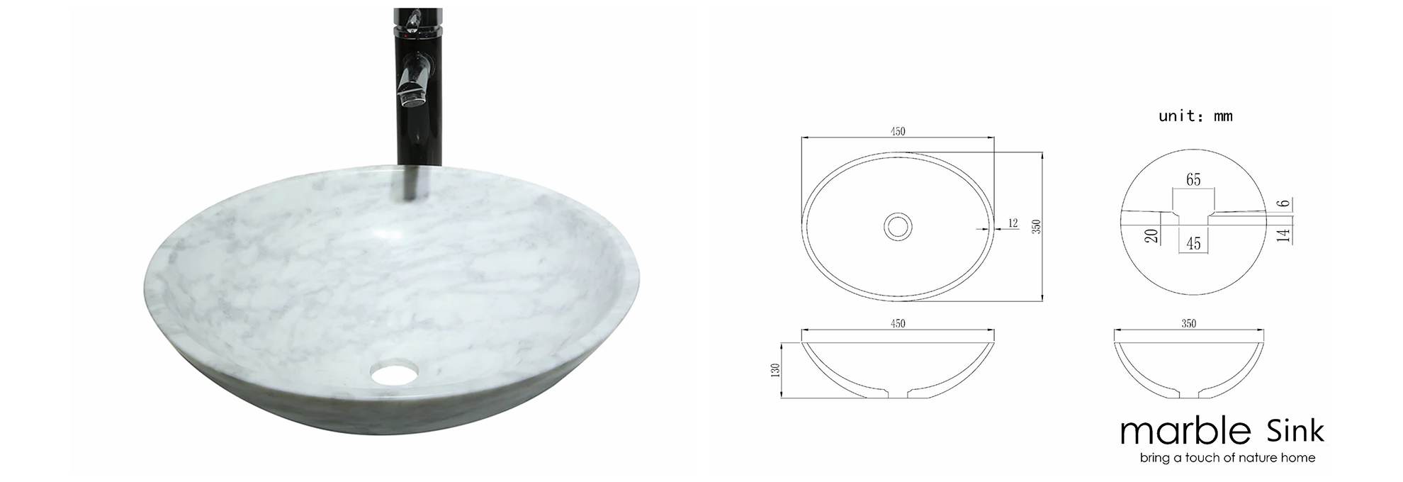 marble sink drawing